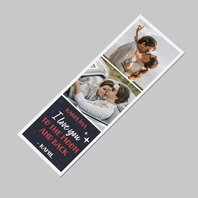 Fotokoláž: To The Moon And Back - Magnetka Na Chladničku