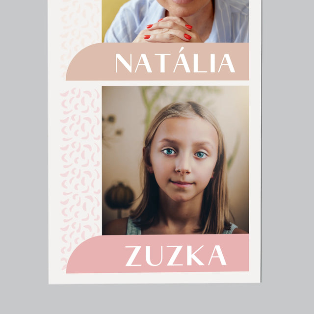 Fotografia A Podpis: Vaše Mená - Magnetka Na Chladničku
