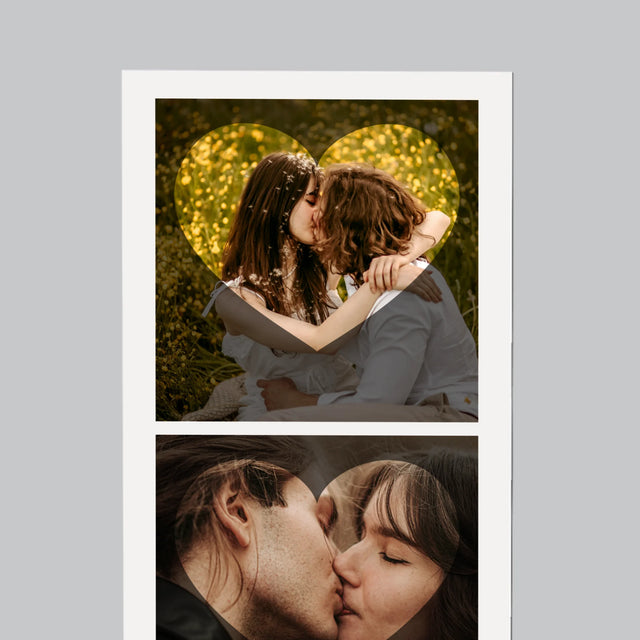 Fotografia A Podpis: Zaľúbení Srdce - Magnetka Na Chladničku