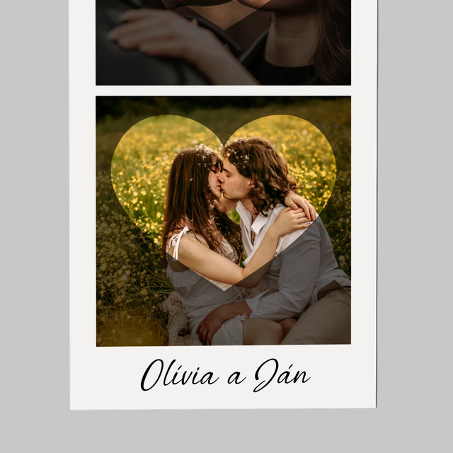 Fotografia A Podpis: Zaľúbení Srdce - Magnetka Na Chladničku