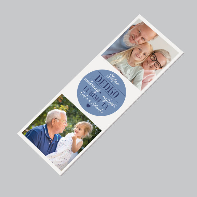 Fotokoláž: Milovaný Dedko - Magnetka Na Chladničku