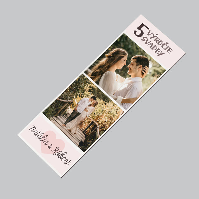 Fotokoláž: 5. Výročie Svadby - Magnetka Na Chladničku