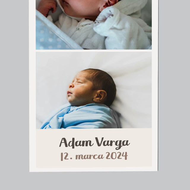 Fotokoláž: Narodenie Dieťaťa - Magnetka Na Chladničku