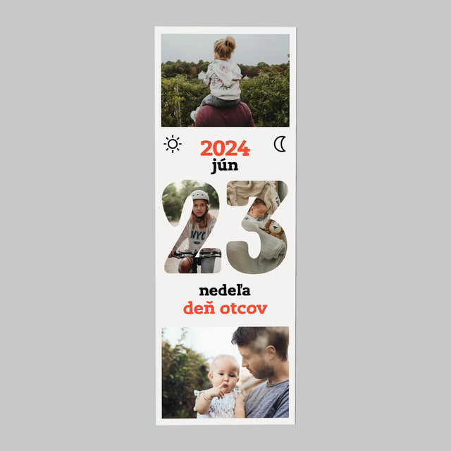 Slovo Z Fotografií: Deň Otcov List Kalendára - Magnetka Na Chladničku