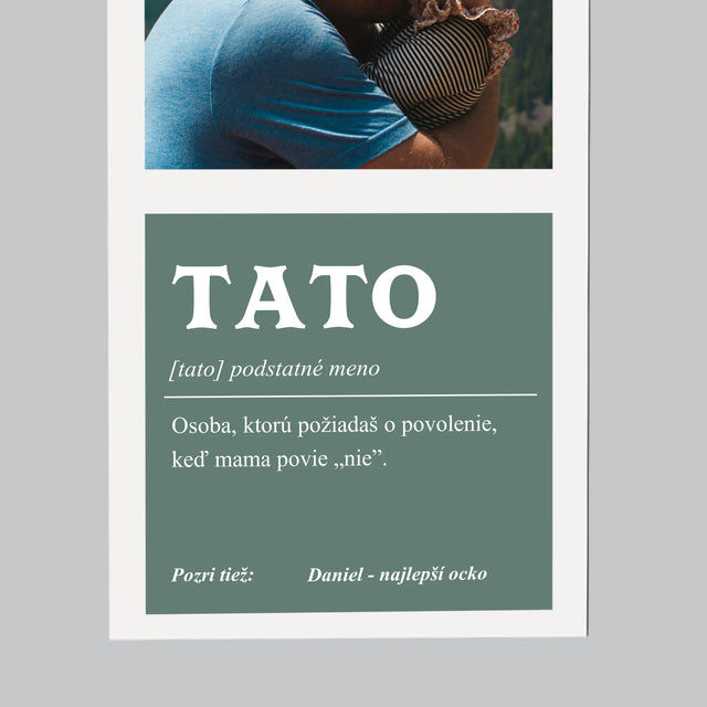 Fotografia A Podpis: Definícia Tato - Magnetka Na Chladničku