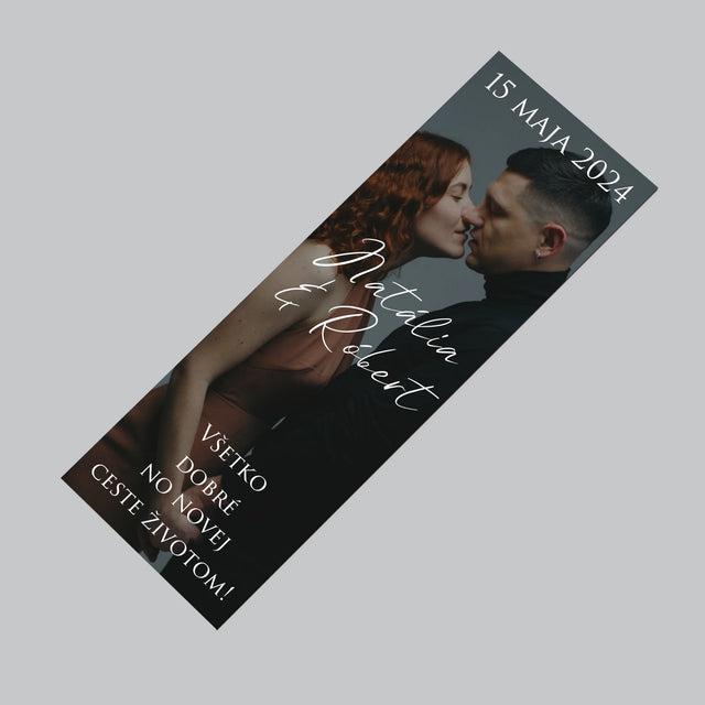 Fotografia A Podpis: Svadobná Fotografia Priania - Magnetka Na Chladničku