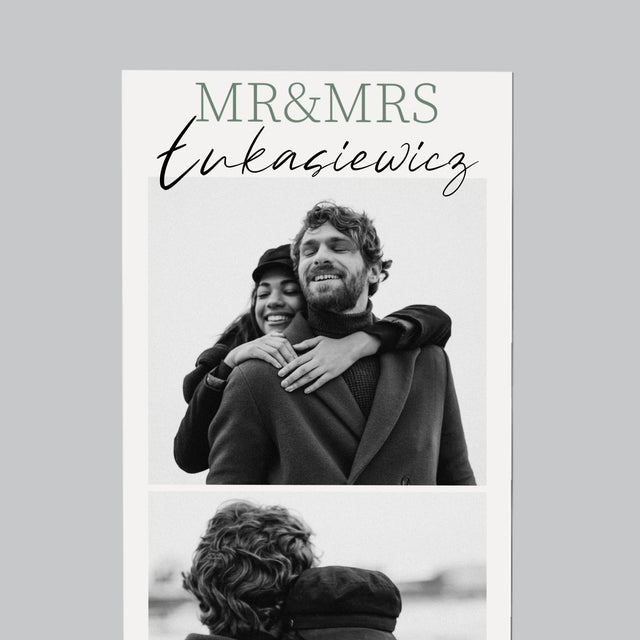 Fotokoláž: Mr&Mrs Svadobné - Magnetka Na Chladničku