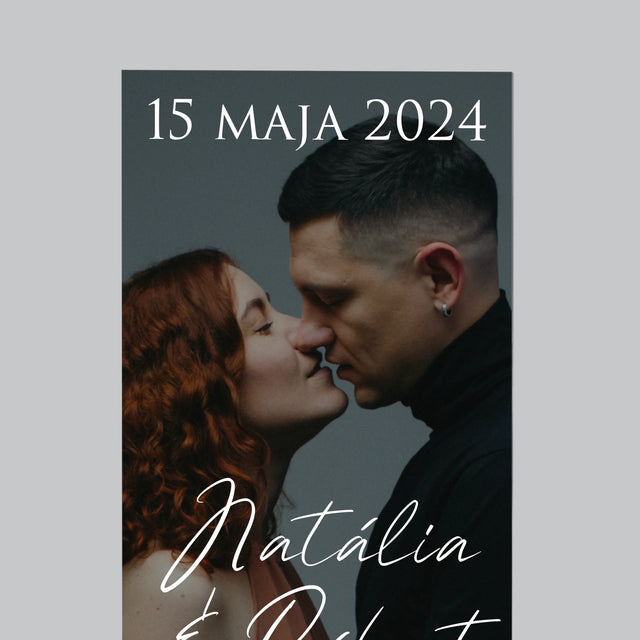 Fotografia A Podpis: Svadobná Fotografia Priania - Magnetka Na Chladničku