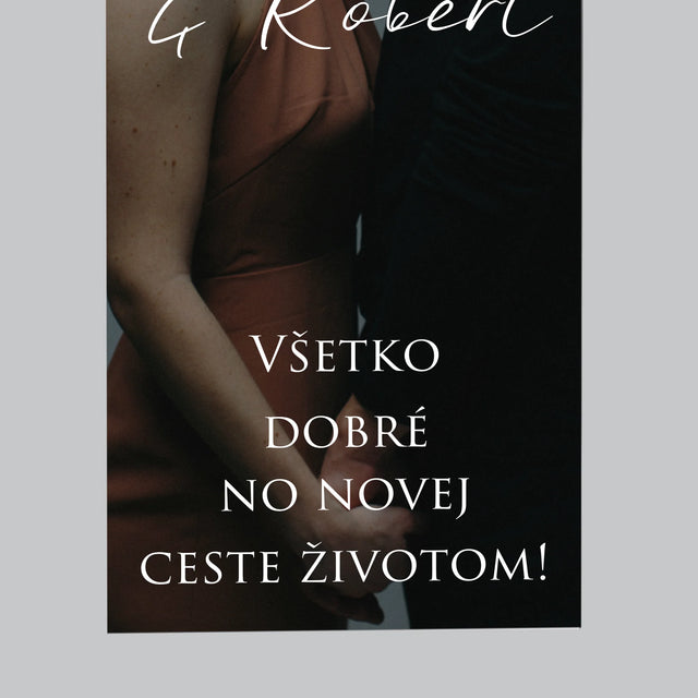 Fotografia A Podpis: Svadobná Fotografia Priania - Magnetka Na Chladničku