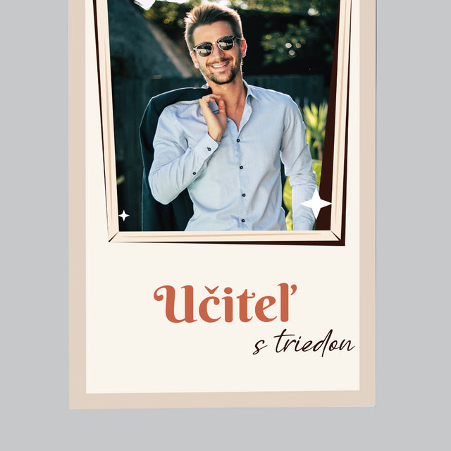 Fotografia A Podpis: Učiteľ S Triedou - Magnetka Na Chladničku