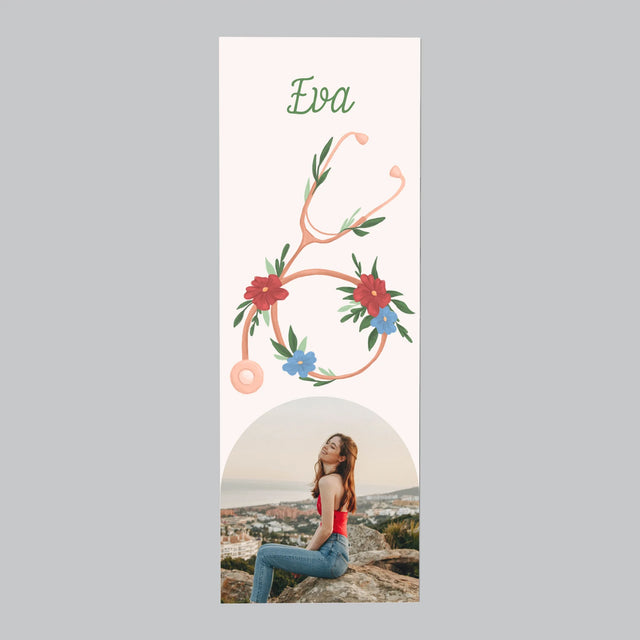 Fotografia A Podpis: Stetoskop Kvety - Magnetka Na Chladničku