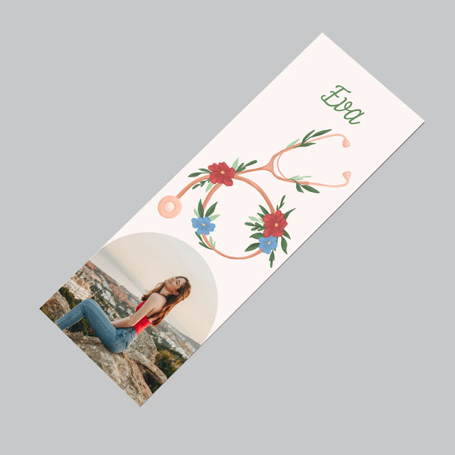 Fotografia A Podpis: Stetoskop Kvety - Magnetka Na Chladničku