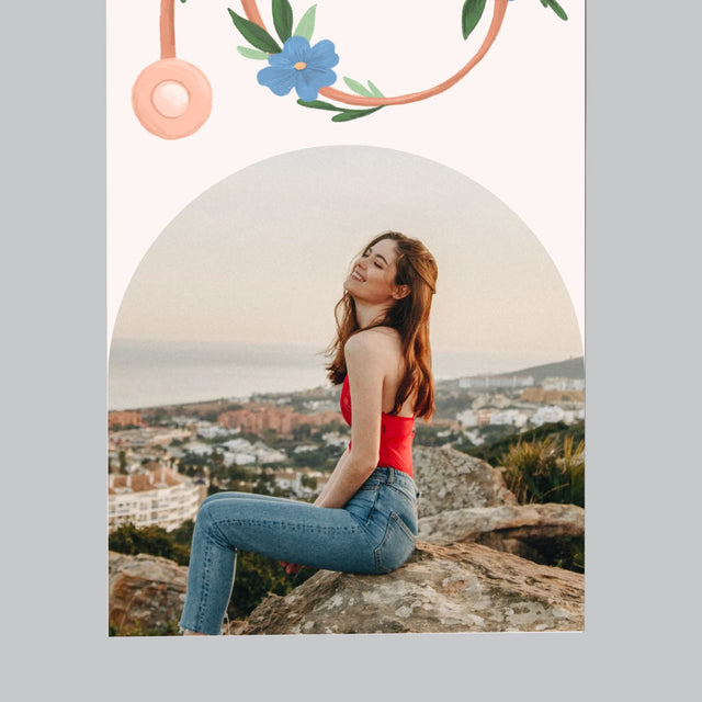 Fotografia A Podpis: Stetoskop Kvety - Magnetka Na Chladničku