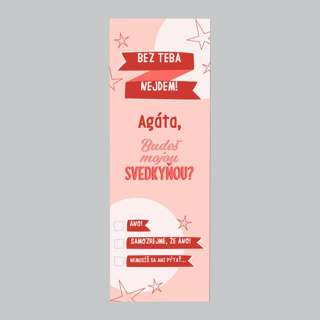 Meno A Podpis: Bez Teba Nejdem - Magnetka Na Chladničku