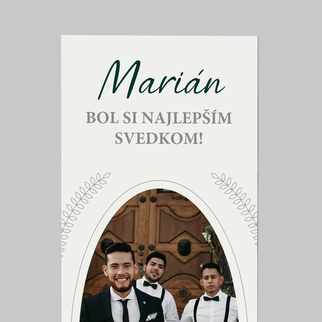 Fotografia A Podpis: Bol Si Najlepším Svedkom - Magnetka Na Chladničku