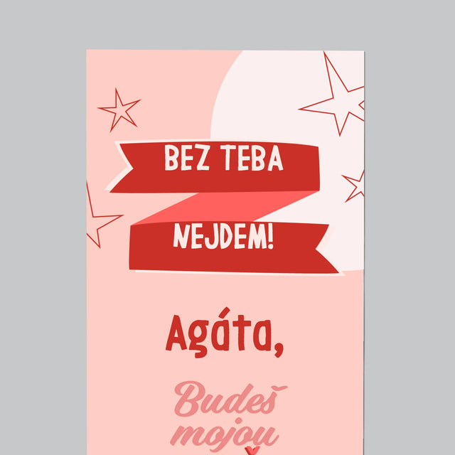 Meno A Podpis: Bez Teba Nejdem - Magnetka Na Chladničku