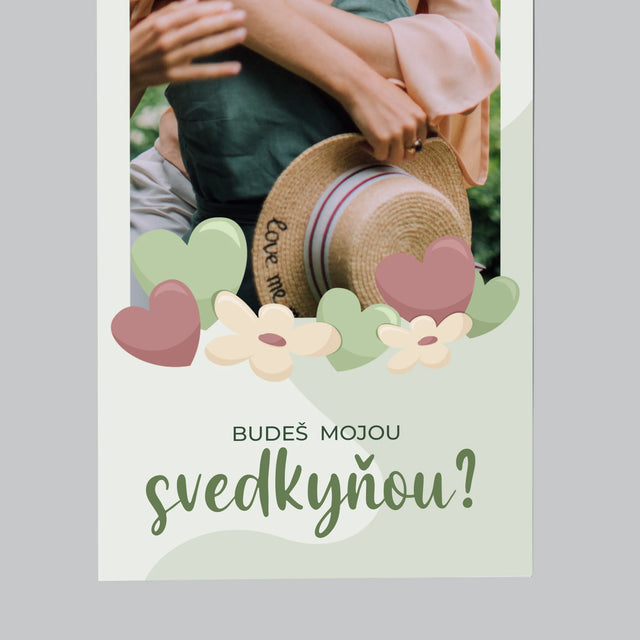 Fotografia A Podpis: Budeš Mojou Svedkyňou Kvety - Magnetka Na Chladničku