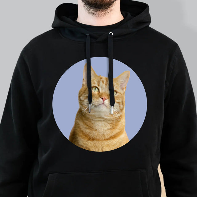 Fotografia: Tvoja Mačka - Pánska Mikina S Kapucňou