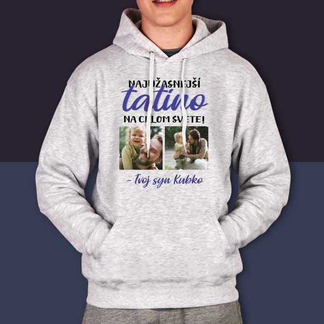Fotokoláž: Tatino - Pánska Mikina S Kapucňou