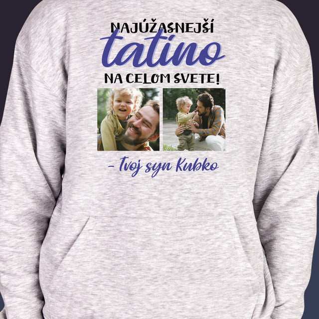 Fotokoláž: Tatino - Pánska Mikina S Kapucňou