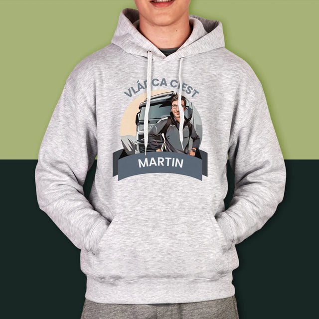 Tvoja Postava: Vládca Ciest - Pánska Mikina S Kapucňou