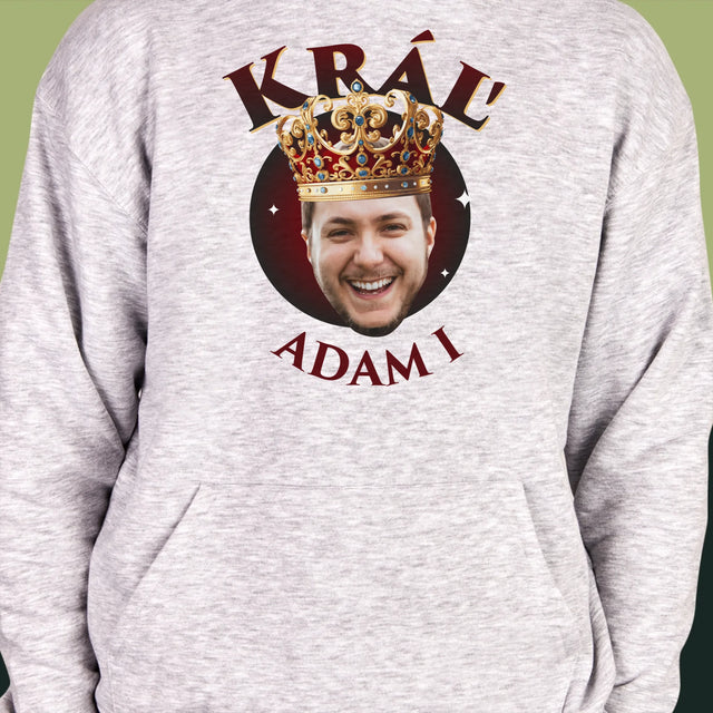 Fotografia A Podpis: Kráľ Fotografia - Pánska Mikina S Kapucňou