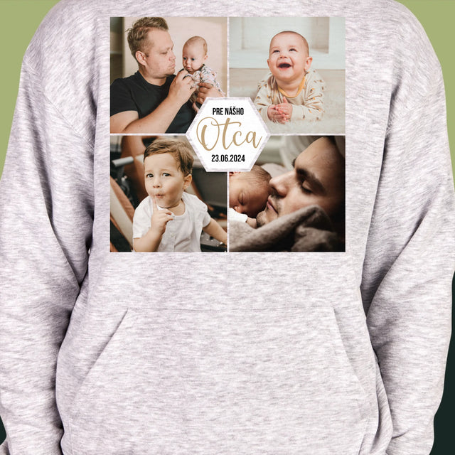 Fotokoláž: Pre Nášho Otca - Pánska Mikina S Kapucňou