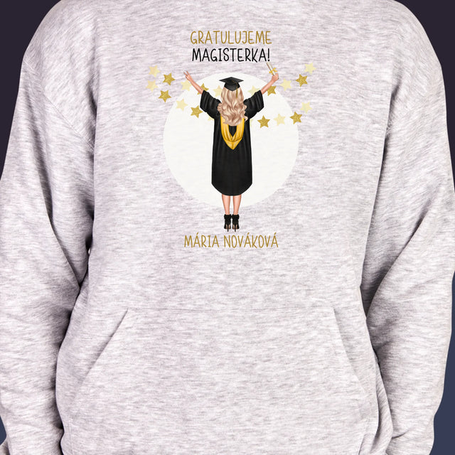 Tvorenie Postavy: Konečne Magister! - Pánska Mikina S Kapucňou