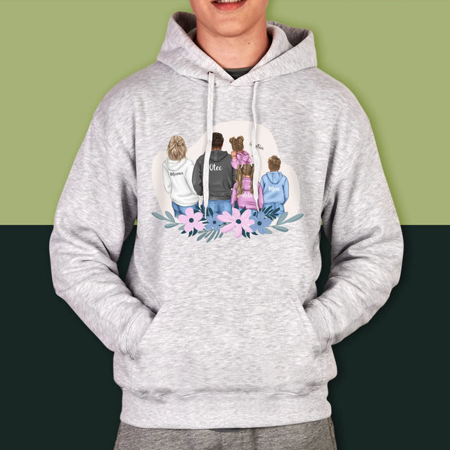 Tvorenie Postavy: Rodina S Deťmi - Pánska Mikina S Kapucňou