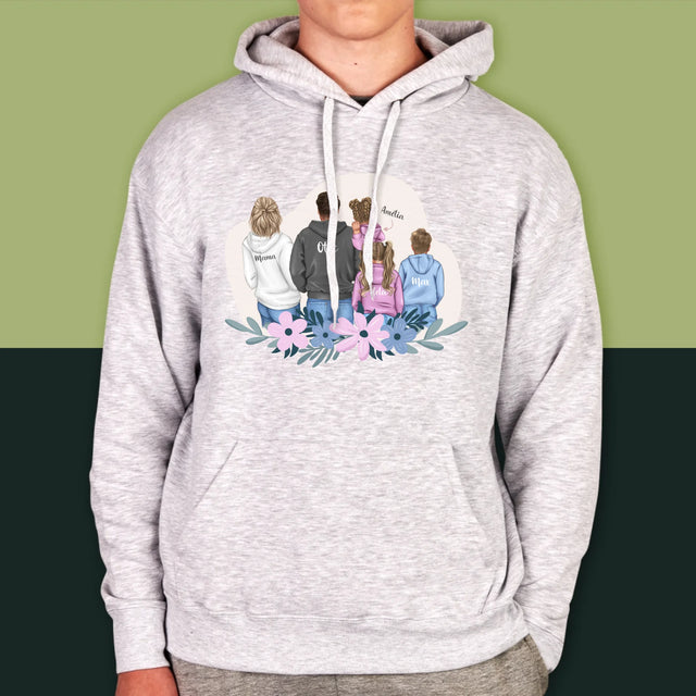 Tvorenie Postavy: Rodina S Deťmi - Pánska Mikina S Kapucňou