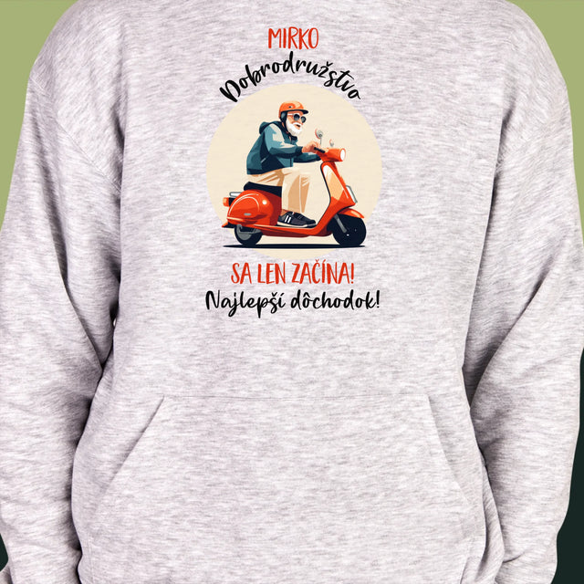 Meno A Podpis: Dobrodružstvo Sa Len Začína - Pánska Mikina S Kapucňou