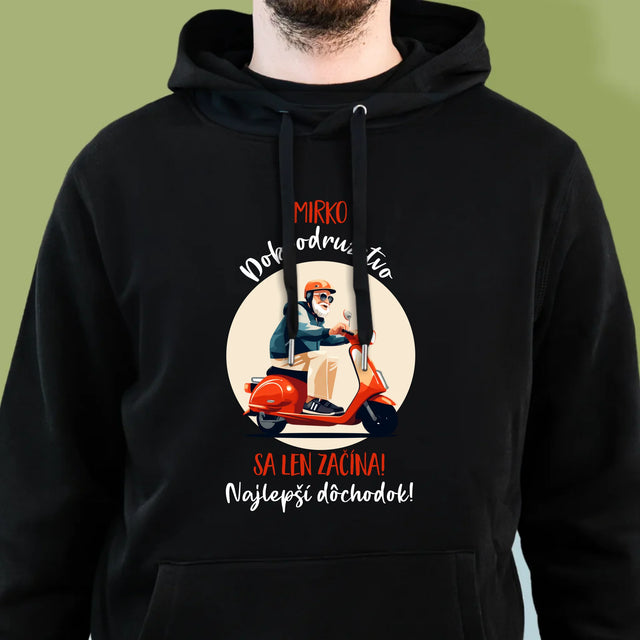 Meno A Podpis: Dobrodružstvo Sa Len Začína - Pánska Mikina S Kapucňou