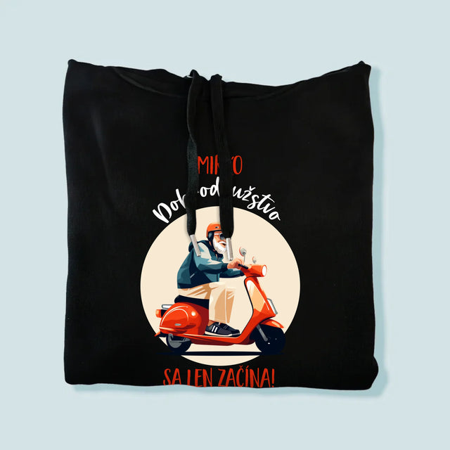 Meno A Podpis: Dobrodružstvo Sa Len Začína - Pánska Mikina S Kapucňou