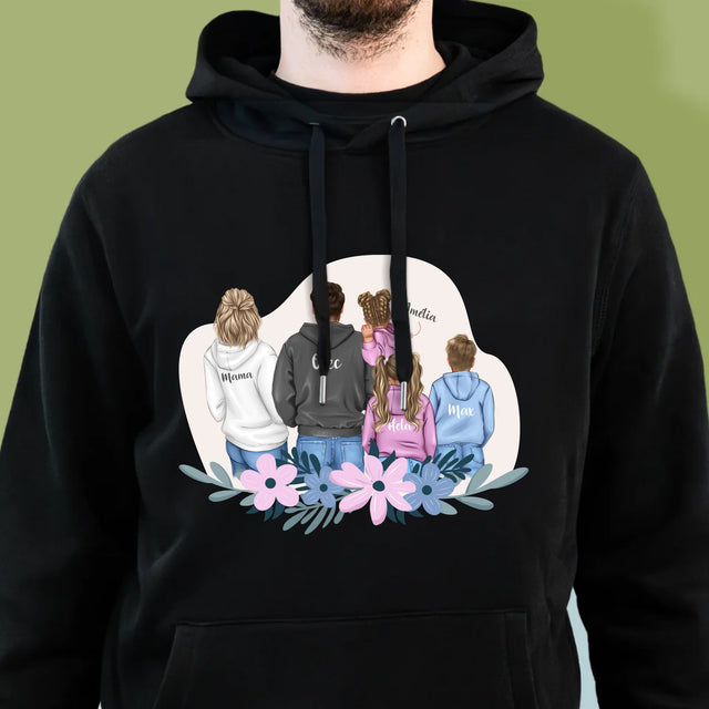 Tvorenie Postavy: Rodina S Deťmi - Pánska Mikina S Kapucňou