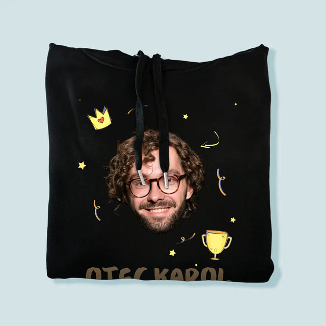 Fotografia A Podpis: Hrdina Otec - Pánska Mikina S Kapucňou