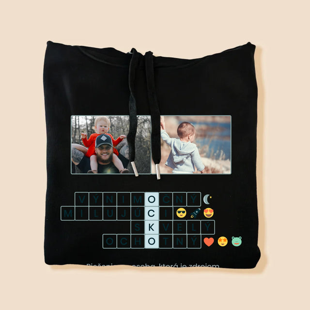 Fotografia A Podpis: Otec Krížovka - Pánska Mikina S Kapucňou