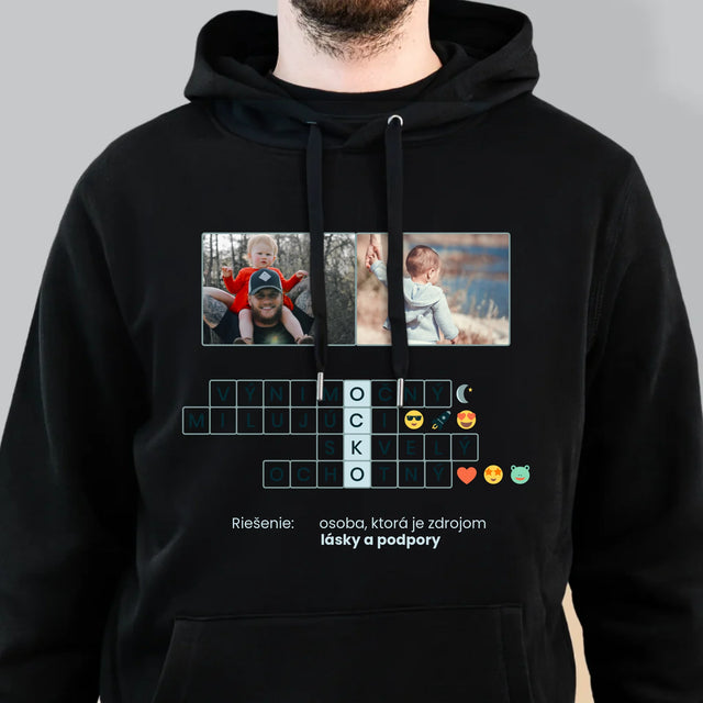 Fotografia A Podpis: Otec Krížovka - Pánska Mikina S Kapucňou
