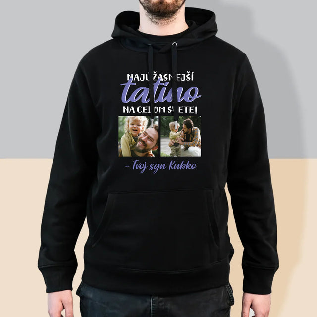 Fotokoláž: Tatino - Pánska Mikina S Kapucňou
