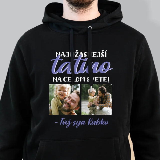 Fotokoláž: Tatino - Pánska Mikina S Kapucňou
