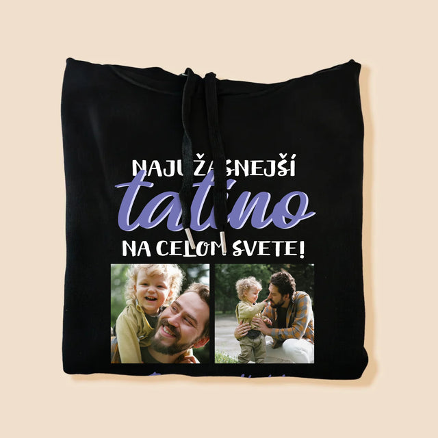 Fotokoláž: Tatino - Pánska Mikina S Kapucňou