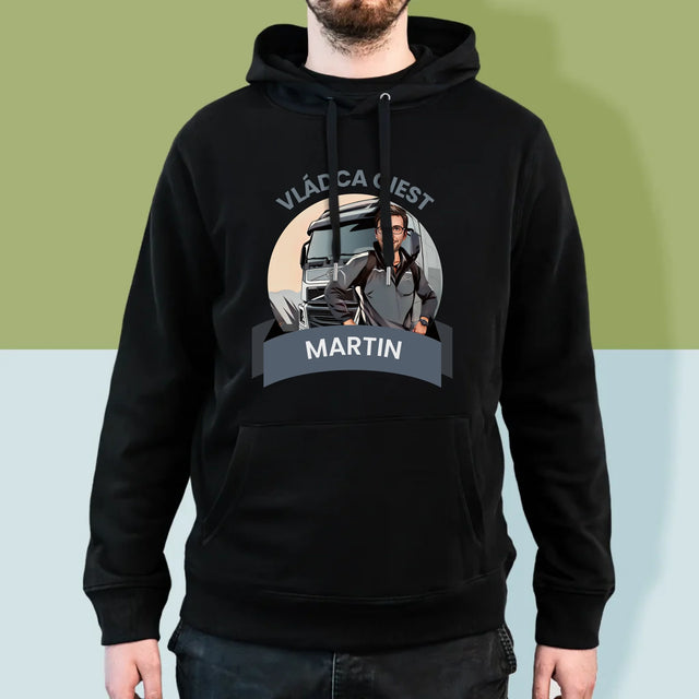 Tvoja Postava: Vládca Ciest - Pánska Mikina S Kapucňou