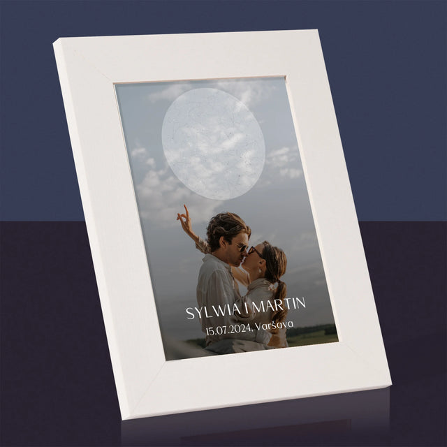 Mapa Hviezd: Svadba - Rámček Na Fotografiu (Vertikálne)