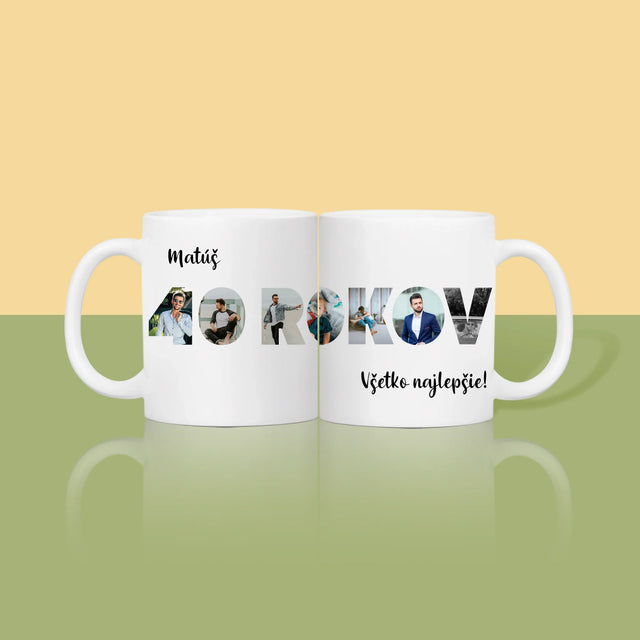 Slovo Z Fotografií: 40 Rokov Z Tvojich Fotografií - Hrnček