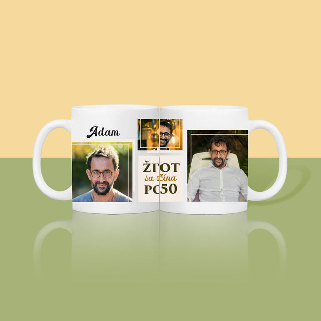 Fotokoláž: Život Sa Začína Po 50 - Hrnček