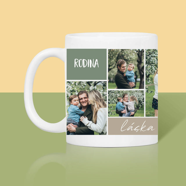 Fotokoláž: Rodinná Koláž Z Fotiek - Hrnček