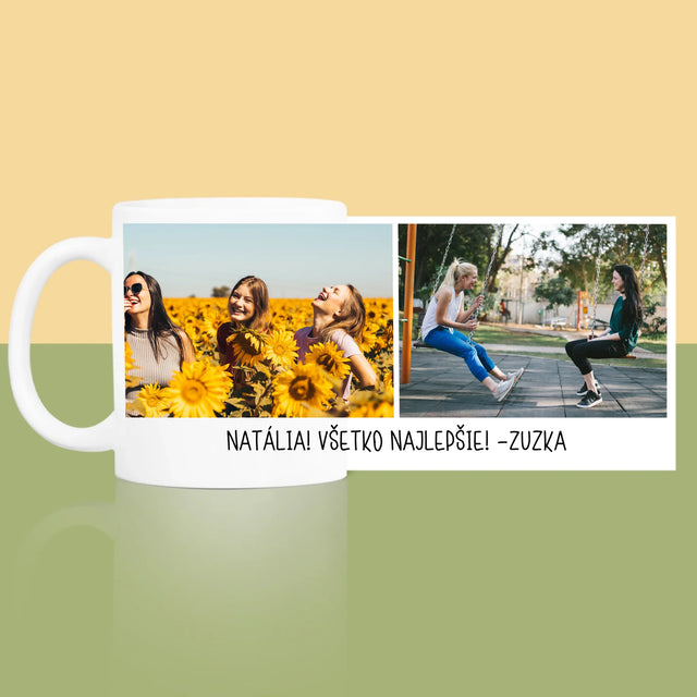 Fotokoláž: 2 Fotografie A Podpis - Hrnček