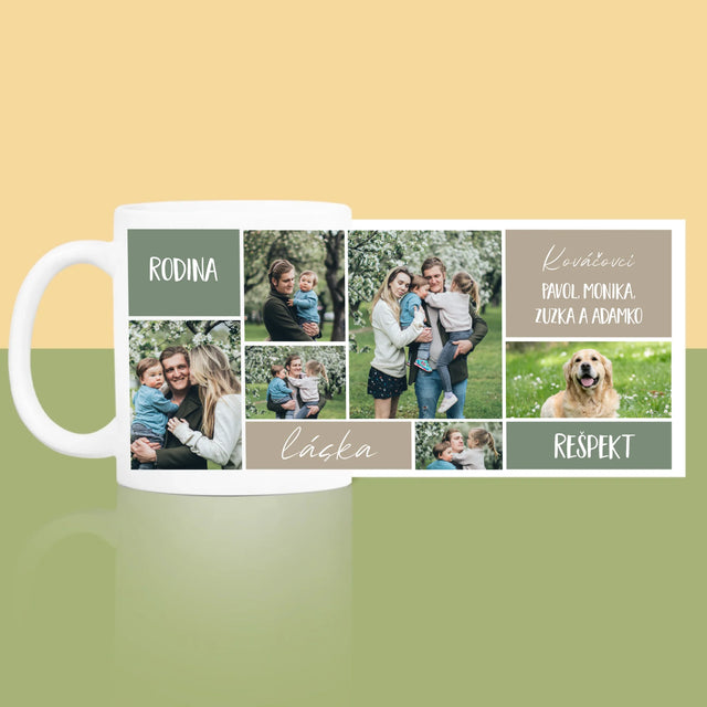 Fotokoláž: Rodinná Koláž Z Fotiek - Hrnček
