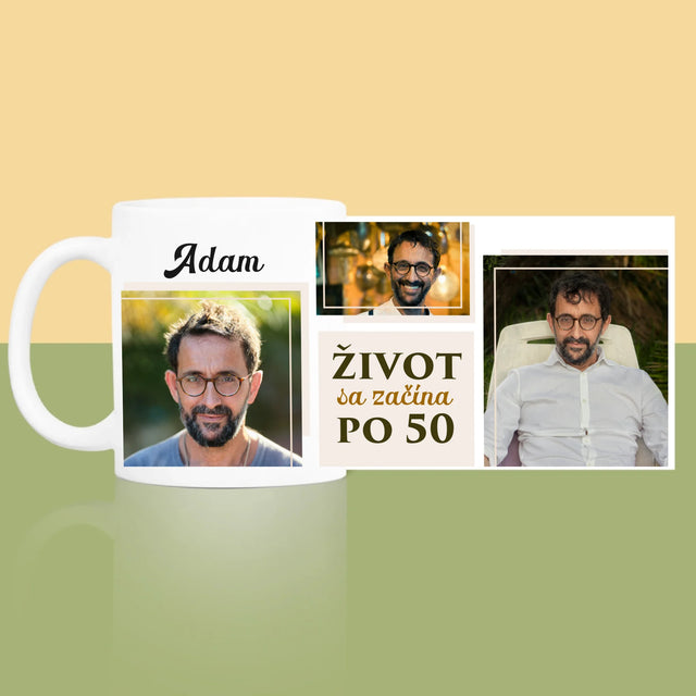 Fotokoláž: Život Sa Začína Po 50 - Hrnček