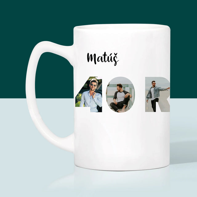 Slovo Z Fotografií: 40 Rokov Z Tvojich Fotografií - Hrnček