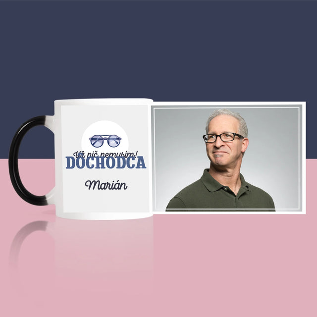 Fotografia A Podpis: Nič Nemusím! Dôchodca - Hrnček